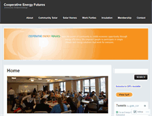 Tablet Screenshot of cooperativeenergyfutures.com